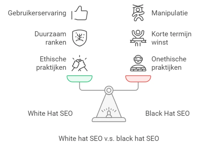 White hat SEO v.s. black hat SEO